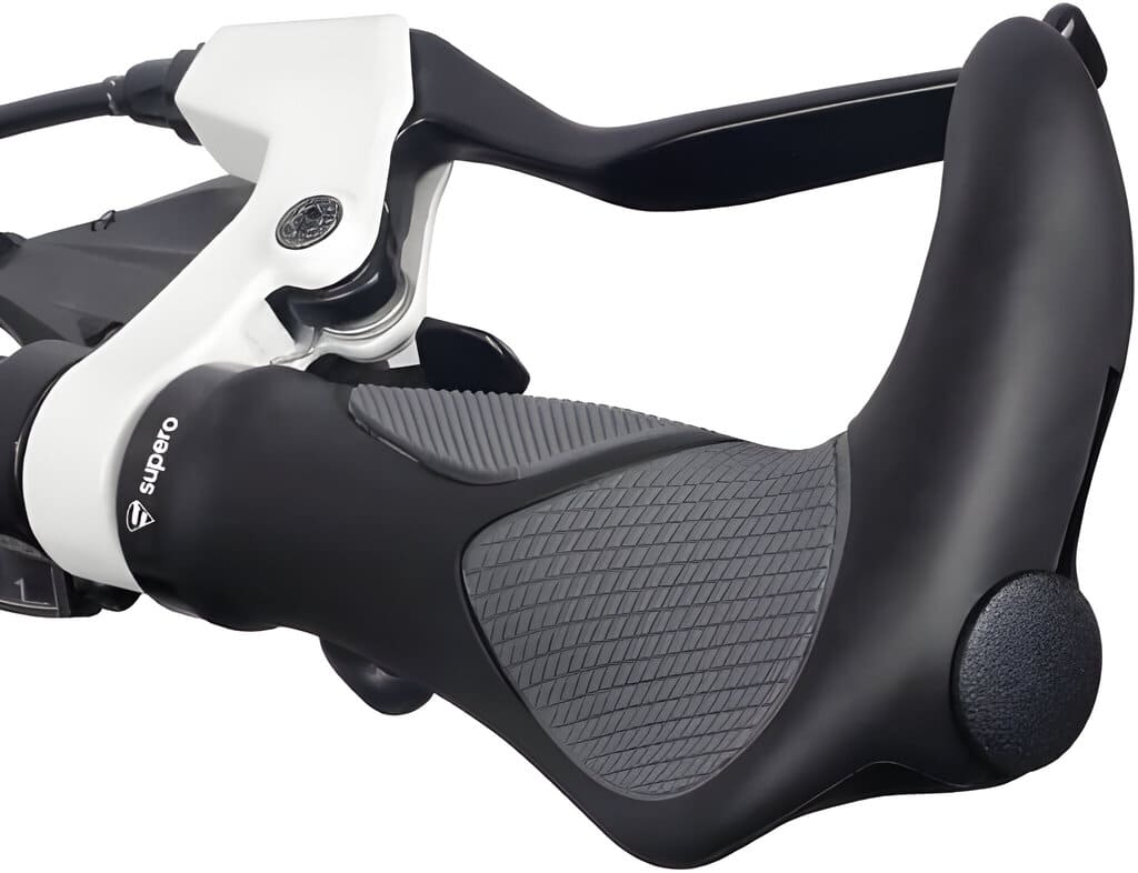 Chwyty rowerowe z rogami - Antypoślizgowe 22mm